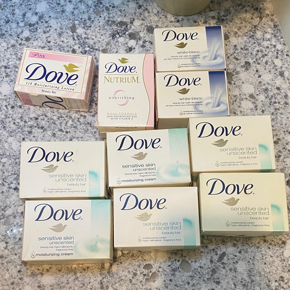 Dove Vintage Lot of soap bars Movie prop Display ready